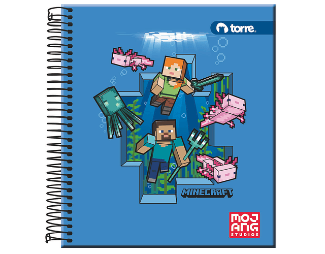 CUADERNO POCKET MINECRAFT 5MM 90 HOJAS 