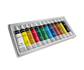 SET ACRILICO 12 COLORES 12 ML.