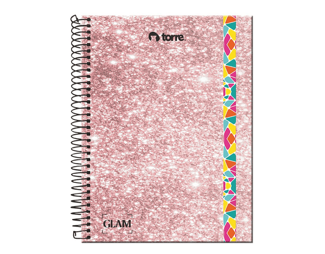 CUADERNO TOP 120 HOJAS 7MM GLAM