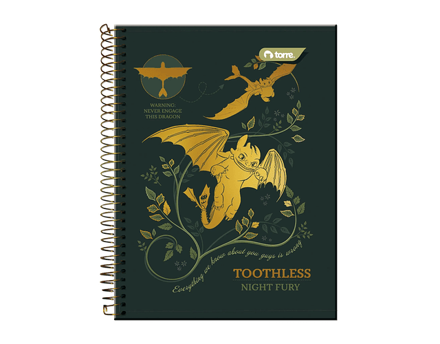 CUADERNO TOP 150 HOJAS 7MM CÓMO ENTRENAR A TU DRAGON