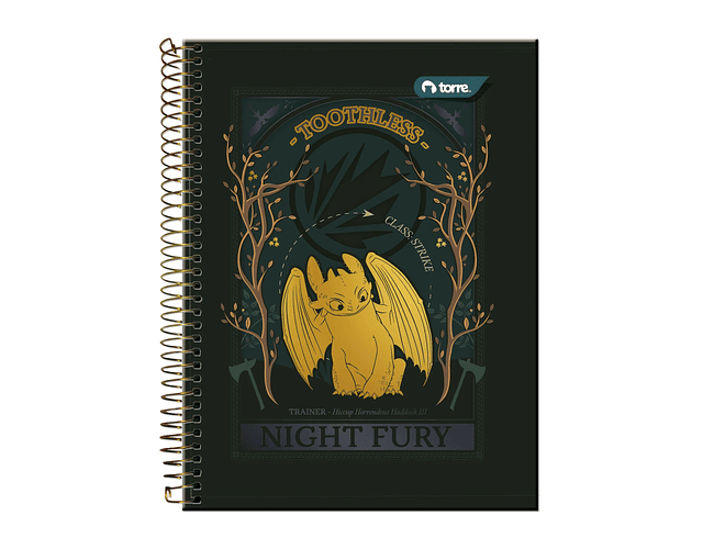 CUADERNO TOP 150 HOJAS 7MM CÓMO ENTRENAR A TU DRAGON