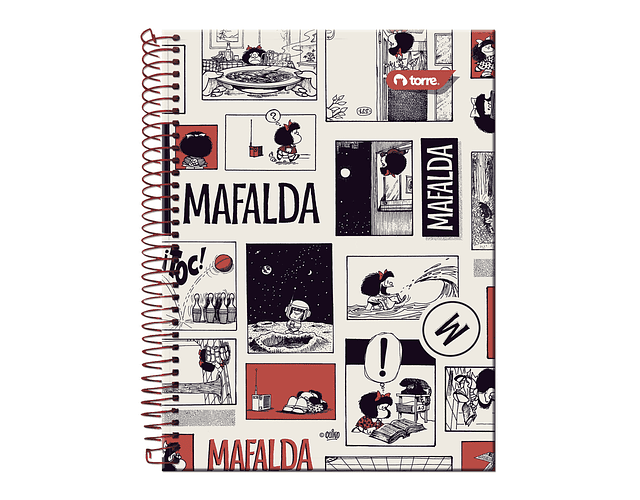 CUADERNO TOP 150 HOJAS 7MM MAFALDA