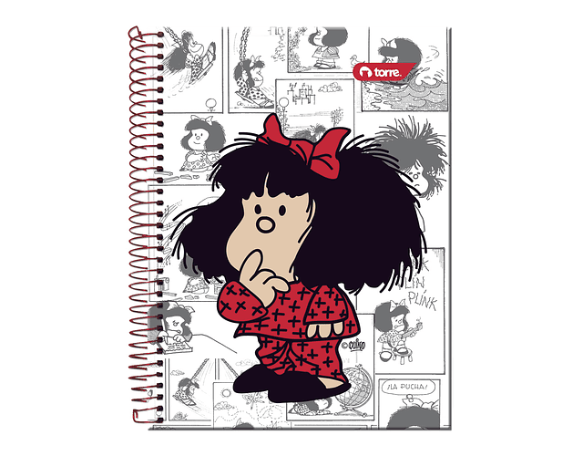 CUADERNO TOP 150 HOJAS 7MM MAFALDA