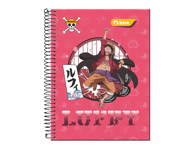 CUADERNO TOP 150 HOJAS 7MM ONE PIECE 