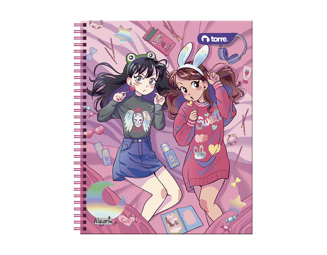 CUADERNO UNIVERSITARIO 100 HOJAS ANIMÉ
