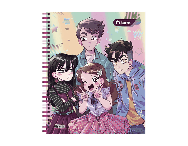 CUADERNO UNIVERSITARIO 100 HOJAS ANIMÉ
