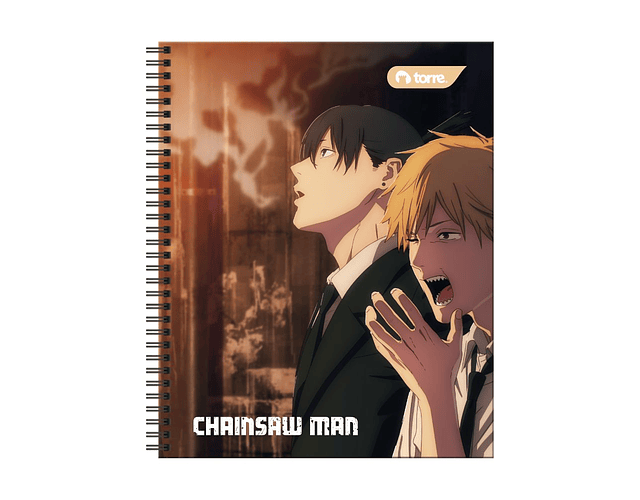 CUADERNO UNIVERSITARIO 100 HOJAS 7MM CHAINSAW MAN