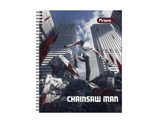 CUADERNO UNIVERSITARIO 100 HOJAS 7MM CHAINSAW MAN