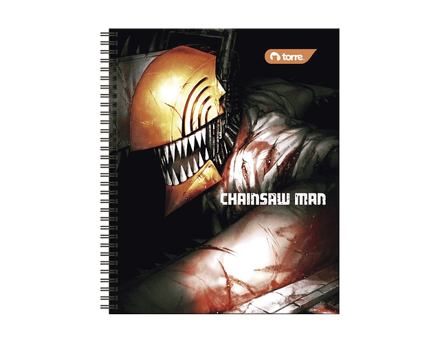 CUADERNO UNIVERSITARIO 100 HOJAS 7MM CHAINSAW MAN