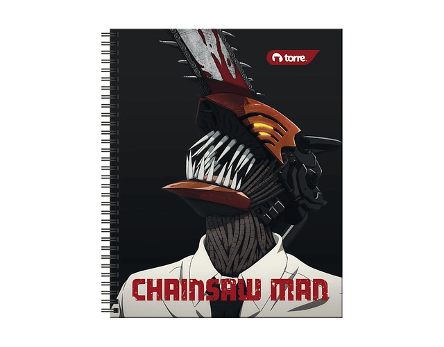 CUADERNO UNIVERSITARIO 100 HOJAS 7MM CHAINSAW MAN