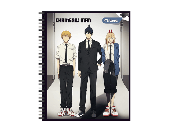 CUADERNO UNIVERSITARIO 100 HOJAS 7MM CHAINSAW MAN