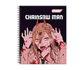 CUADERNO UNIVERSITARIO 100 HOJAS 7MM CHAINSAW MAN