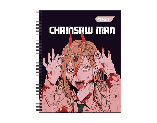 CUADERNO UNIVERSITARIO 100 HOJAS 7MM CHAINSAW MAN