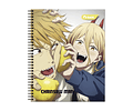CUADERNO UNIVERSITARIO 100 HOJAS 7MM CHAINSAW MAN