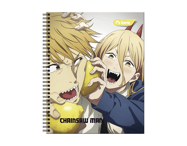 CUADERNO UNIVERSITARIO 100 HOJAS 7MM CHAINSAW MAN