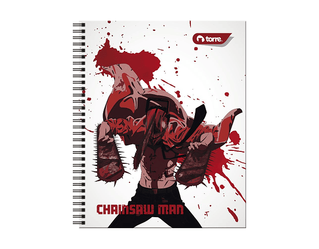 CUADERNO UNIVERSITARIO 100 HOJAS 7MM CHAINSAW MAN