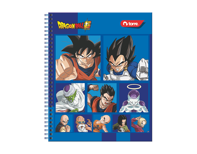 CUADERNO UNIVERSITARIO 100 HOJAS 7MM DRAGON BALL SUPER