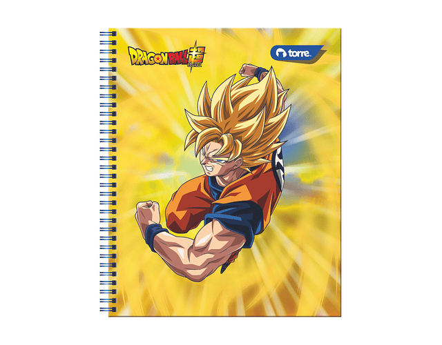 CUADERNO UNIVERSITARIO 100 HOJAS 7MM DRAGON BALL SUPER
