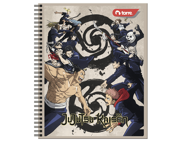 CUADERNO UNIVERSITARIO 100 HOJAS 7MM JUJUTSU KAISEN
