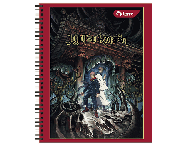 CUADERNO UNIVERSITARIO 100 HOJAS 7MM JUJUTSU KAISEN