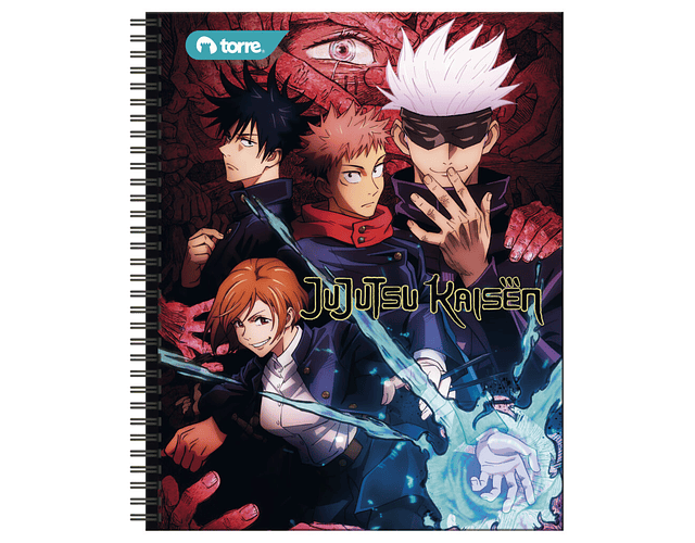 CUADERNO UNIVERSITARIO 100 HOJAS 7MM JUJUTSU KAISEN