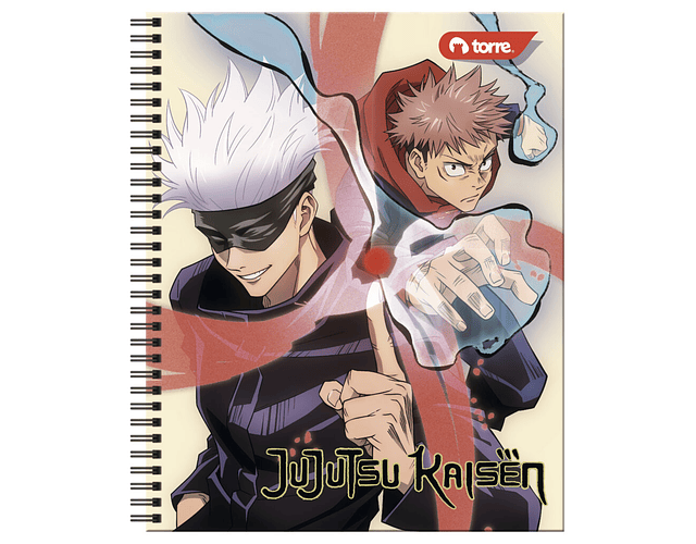 CUADERNO UNIVERSITARIO 100 HOJAS 7MM JUJUTSU KAISEN