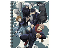 CUADERNO UNIVERSITARIO 100 HOJAS 7MM JUJUTSU KAISEN