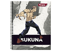 CUADERNO UNIVERSITARIO 100 HOJAS 7MM JUJUTSU KAISEN