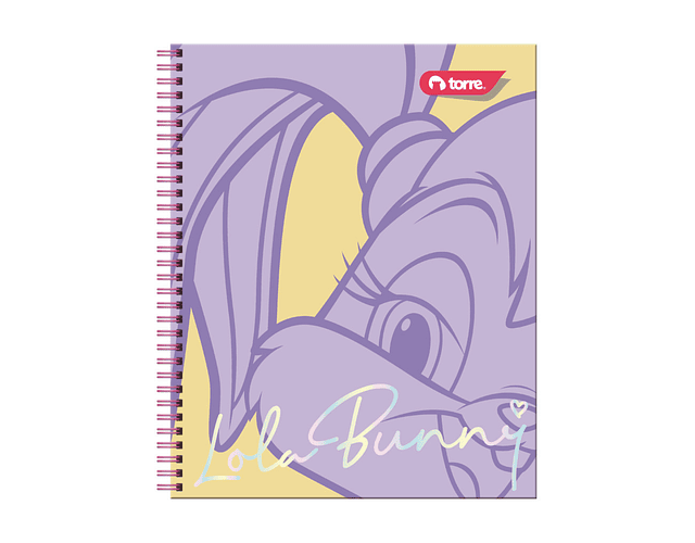 CUADERNO UNIVERSITARIO 100 HOJAS 7MM LOLA BUNNY 