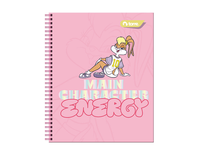 CUADERNO UNIVERSITARIO 100 HOJAS 7MM LOLA BUNNY 