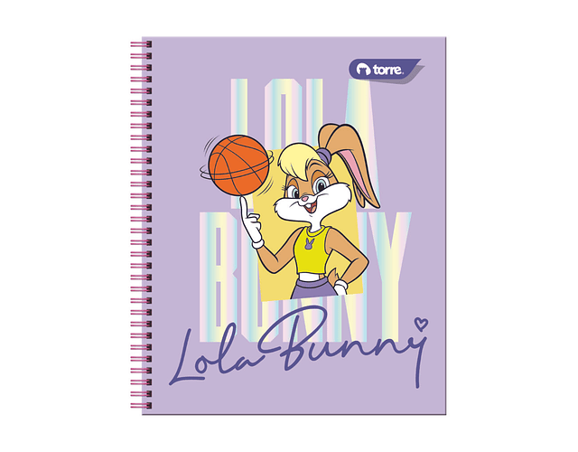 CUADERNO UNIVERSITARIO 100 HOJAS 7MM LOLA BUNNY 