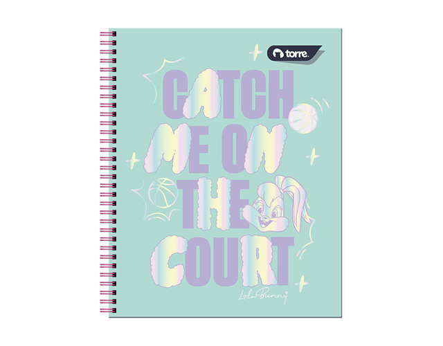 CUADERNO UNIVERSITARIO 100 HOJAS 7MM LOLA BUNNY 