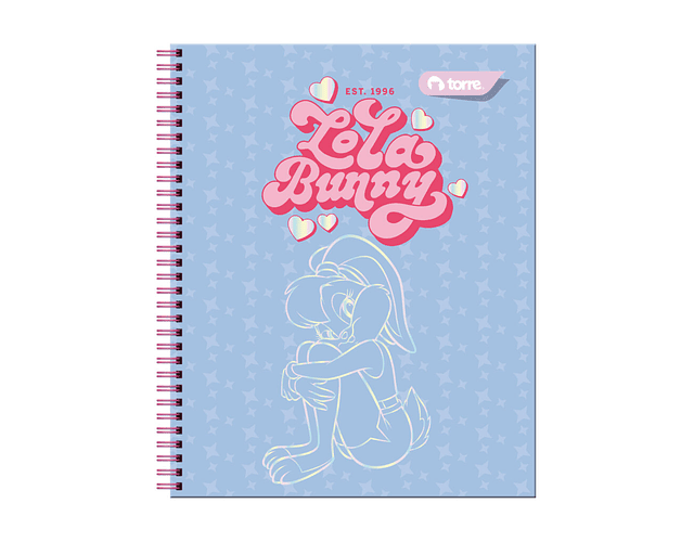 CUADERNO UNIVERSITARIO 100 HOJAS 7MM LOLA BUNNY 