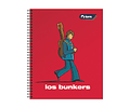 CUADERNO UNIVERSITARIO 100 HOJAS 7MM LOS BUNKERS 