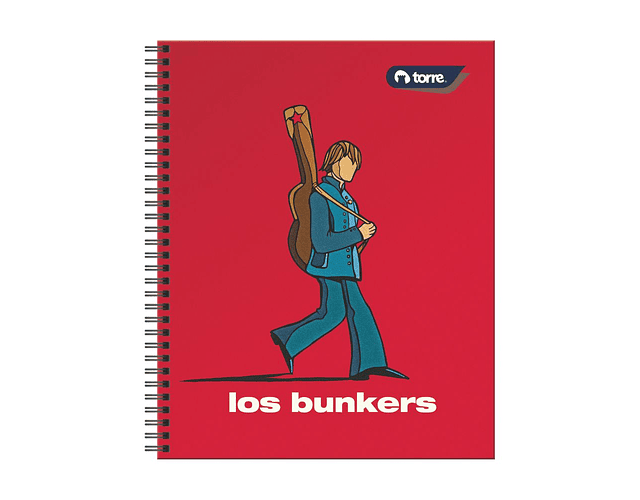 CUADERNO UNIVERSITARIO 100 HOJAS 7MM LOS BUNKERS 