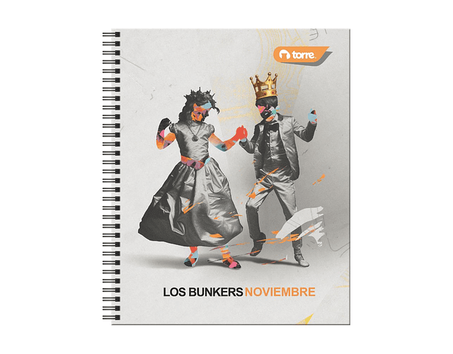 CUADERNO UNIVERSITARIO 100 HOJAS 7MM LOS BUNKERS 