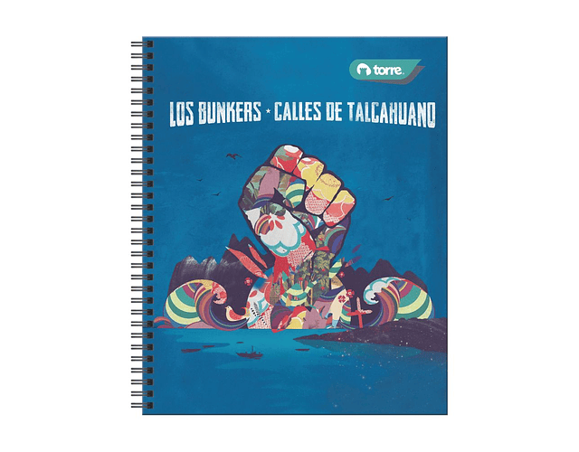 CUADERNO UNIVERSITARIO 100 HOJAS 7MM LOS BUNKERS 