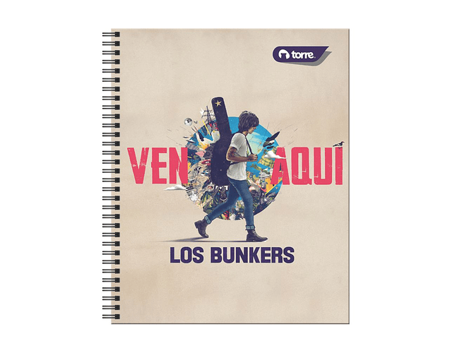 CUADERNO UNIVERSITARIO 100 HOJAS 7MM LOS BUNKERS 