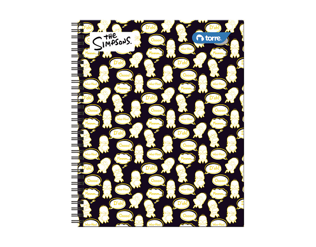CUADERNO UNIVERSITARIO 100 HOJAS 7MM LOS SIMPSONS 2