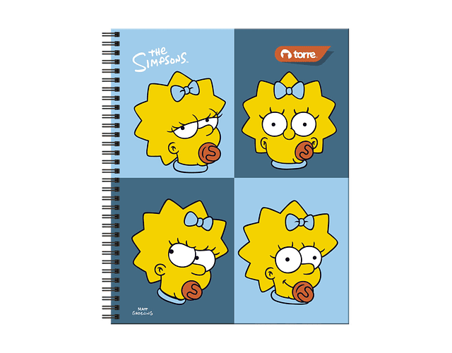 CUADERNO UNIVERSITARIO 100 HOJAS 7MM LOS SIMPSONS 2