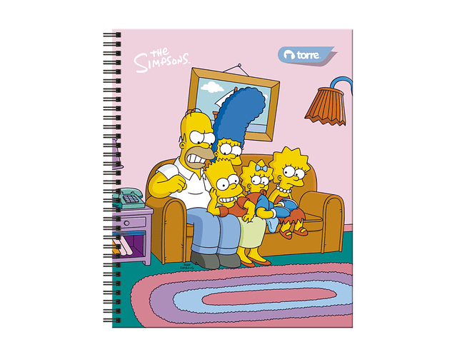 CUADERNO UNIVERSITARIO 100 HOJAS 7MM LOS SIMPSONS 2