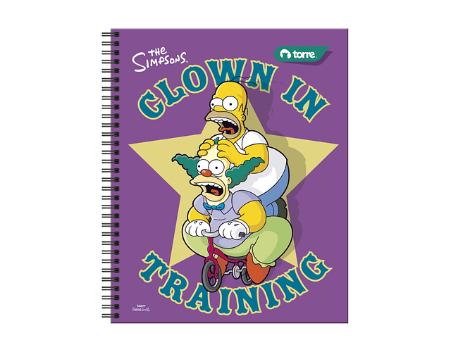 CUADERNO UNIVERSITARIO 100 HOJAS 7MM LOS SIMPSONS 2