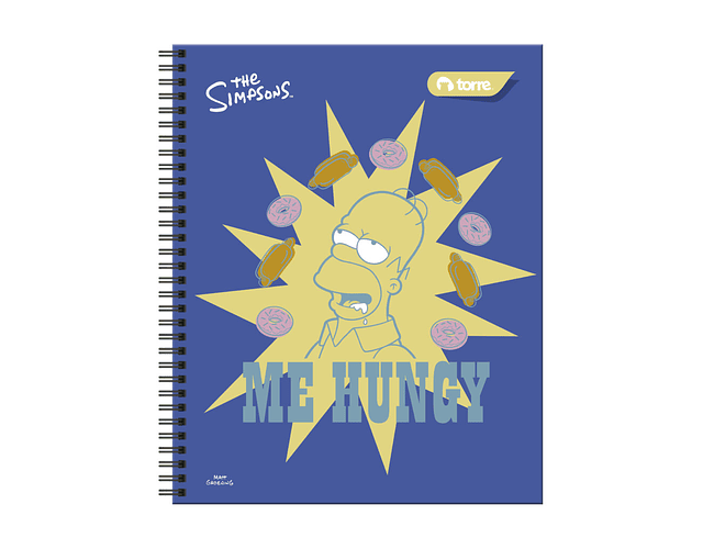 CUADERNO UNIVERSITARIO 100 HOJAS 7MM LOS SIMPSONS 2