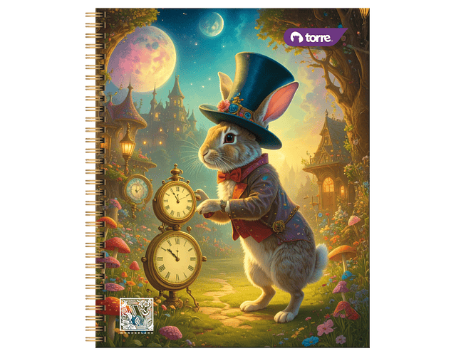 CUADERNO UNIVERSITARIO 100 HOJAS 7MM WONDERLAND