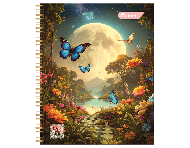 CUADERNO UNIVERSITARIO 100 HOJAS 7MM WONDERLAND