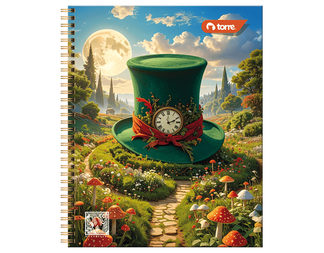 CUADERNO UNIVERSITARIO 100 HOJAS 7MM WONDERLAND
