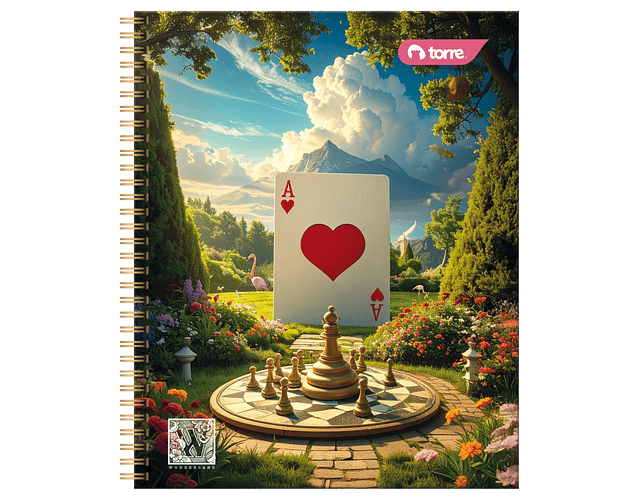 CUADERNO UNIVERSITARIO 100 HOJAS 7MM WONDERLAND