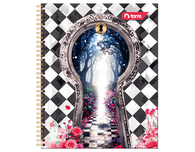 CUADERNO UNIVERSITARIO 100 HOJAS 7MM WONDERLAND