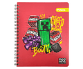 CUADERNO UNIVERSITARIO 7MM 100 HOJAS MINECRAFT