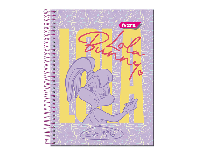 CUADERNO TOP 150 HOJAS 7MM LOLA BUNNY